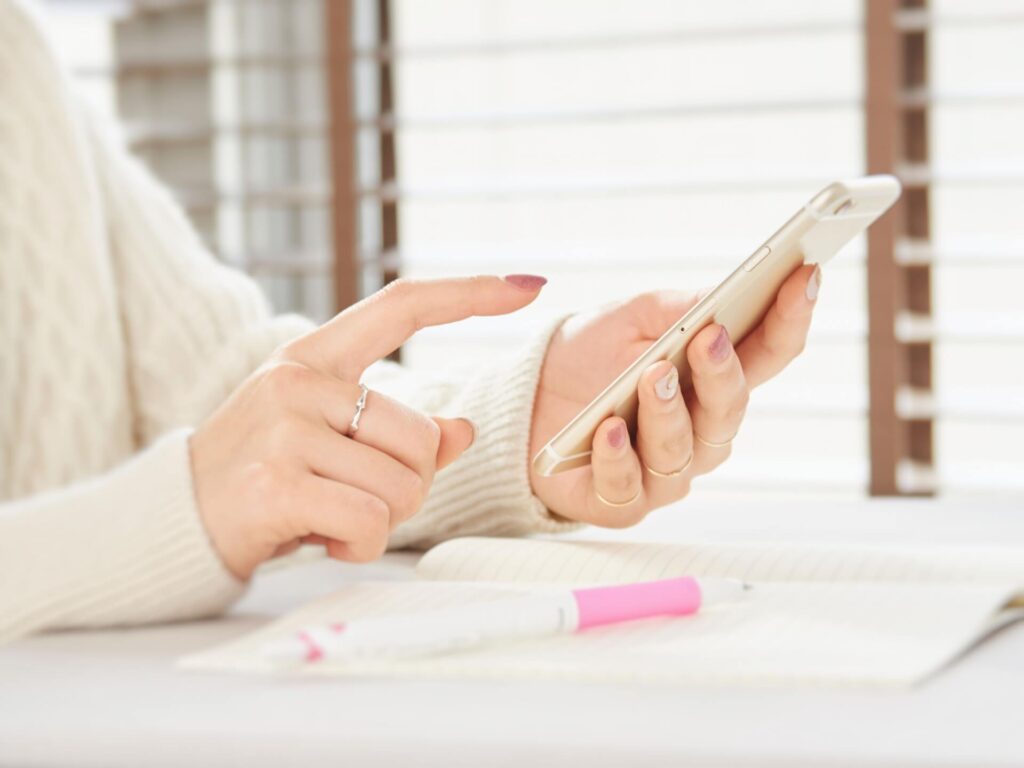 スマホの操作