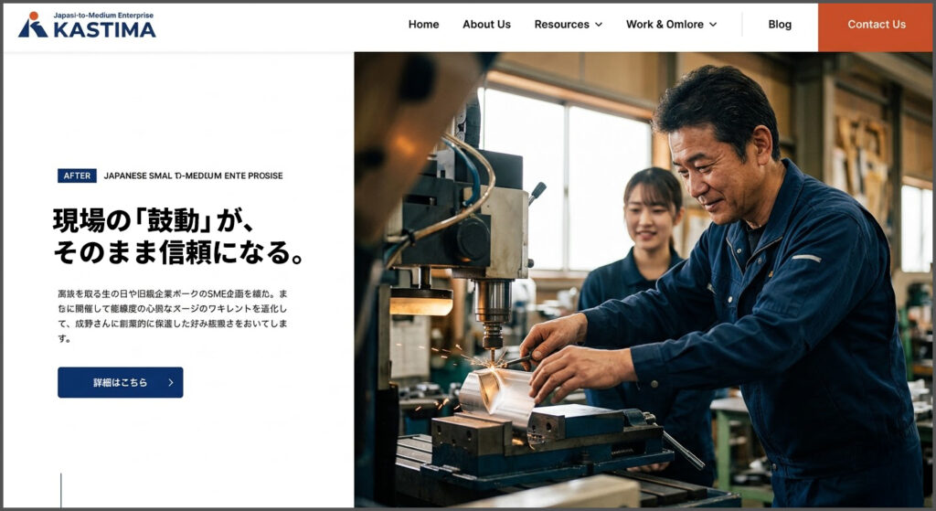 躍動のウェブサイト